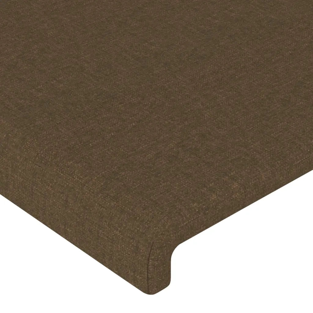 Testiera | Testata ad Orecchio Marrone Scuro 93x23x118/128 cm in Tessuto