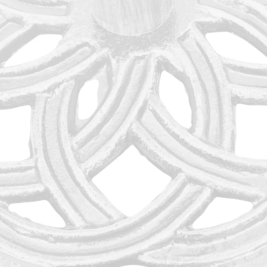 Base per Ombrellone Bianca 44x44x31 cm in Ghisa 317757