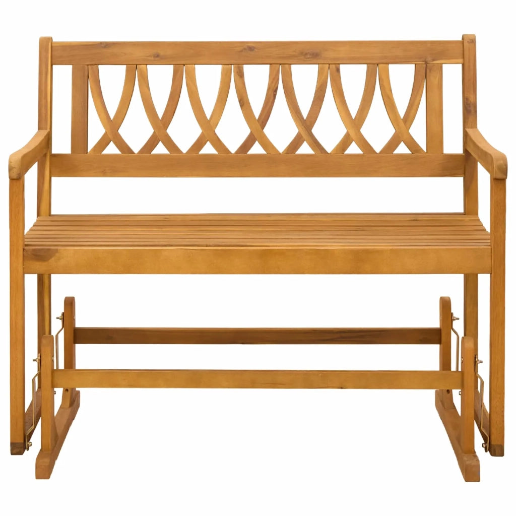 Panchina Glider da Giardino | Panca da Giardino Naturale 110 x 59 x 97 cm
