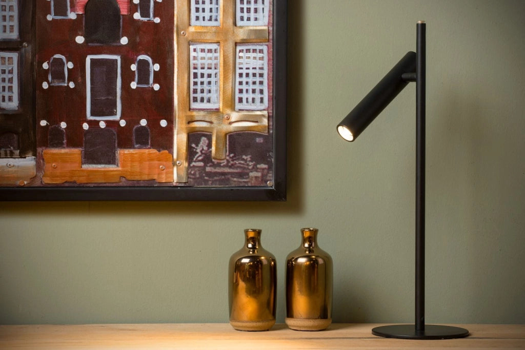 Lampada da scrivania Lucide Philon LED 4,5W 3000K nera