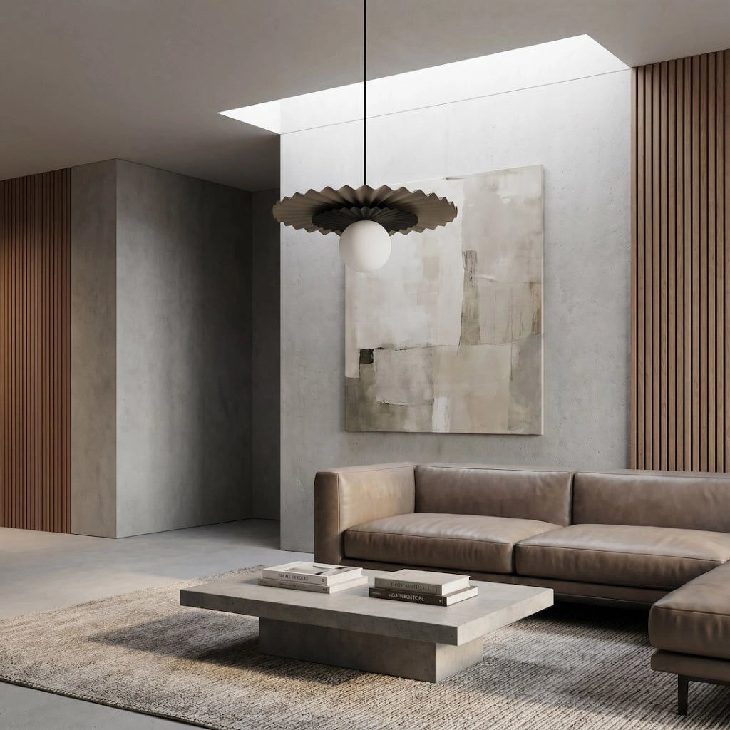 Lampada sospesa UMBRA Emibig 1xG9 beige/nero