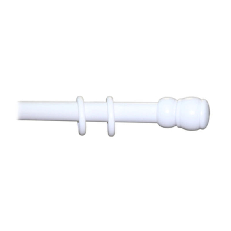 BASTONE LEGNO A TIRO D 35 BIANCO 300CM S/SUPP.