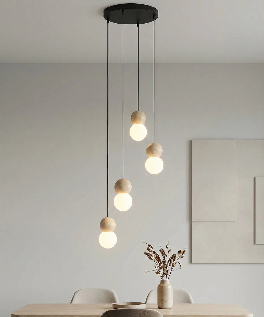 Lampada a sospensione LOOP anello nero LED Emibig