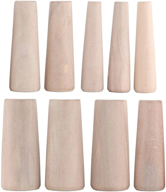 Set di 9 Pluggi in Legno per Applicazioni Marine