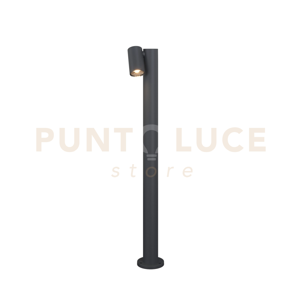 OSLO PALO 80CM 1 LUCE ATTACCO GU10 GRIGIO ANTRACITE IP65
