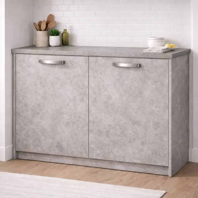 Anta per mobili in Legno nobilitato Compresa di Maniglia 72x45 Cemento