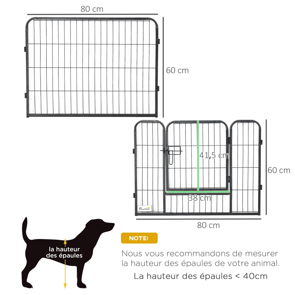 Recinto per animali modulabile ¨C Minimal ¨C 80x60 cm grigio
