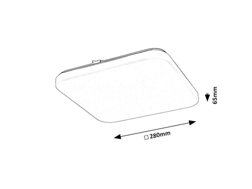Plafoniera LED Rabalux Vendel bianca 28cm 12W sensore