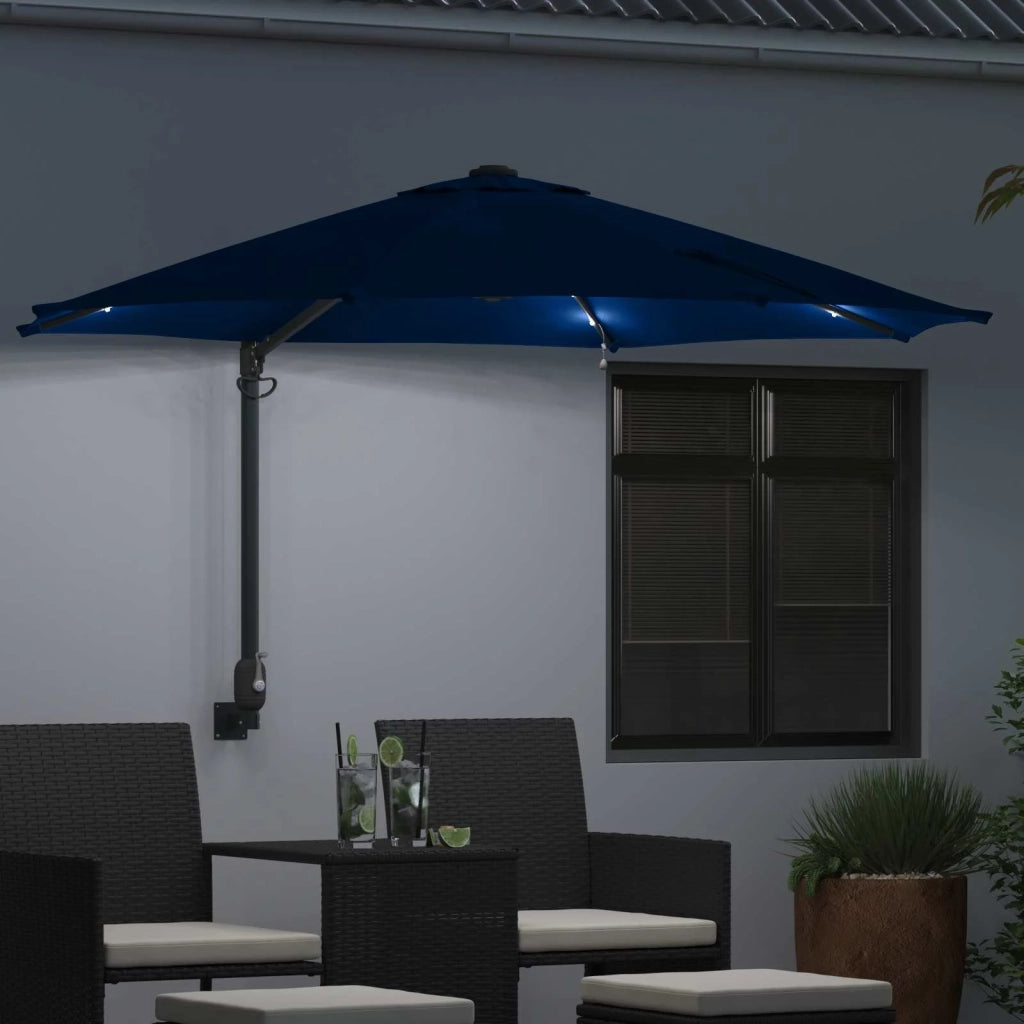 Ombrello | Parasol da giardino Azzurro 248 x 248 x 148 cm
