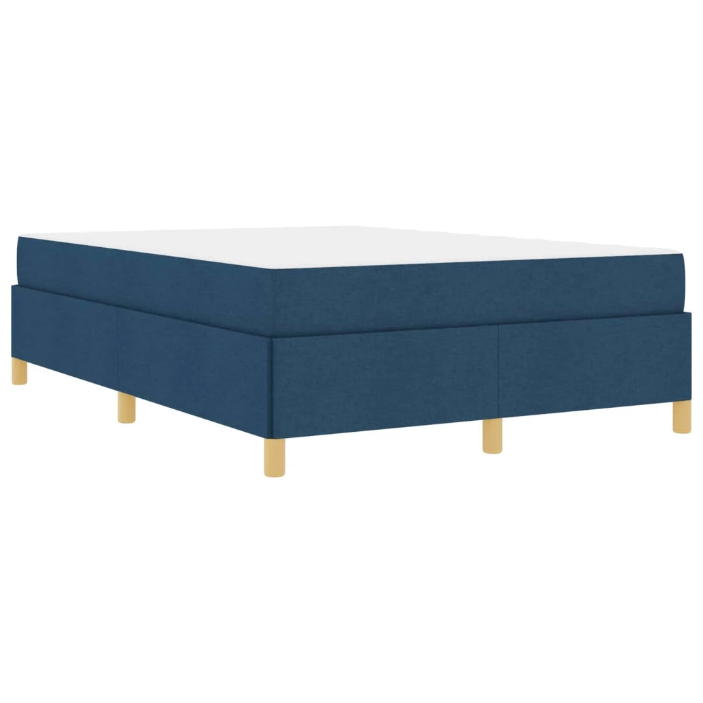 Struttura del letto con materasso Blu 160 x 200 cm Tessuto 3398954