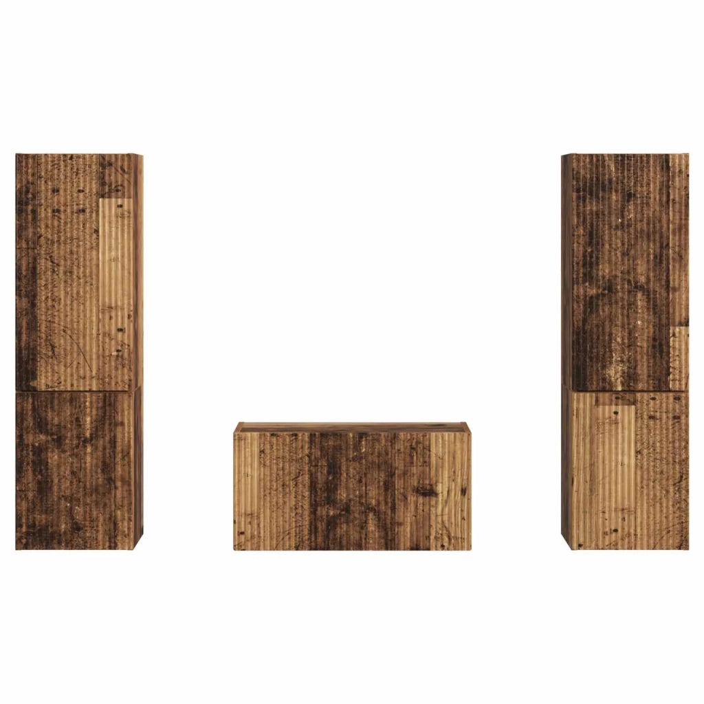 Set mobile TV 5 pcs Legno vecchio Legno multistrato 3409103