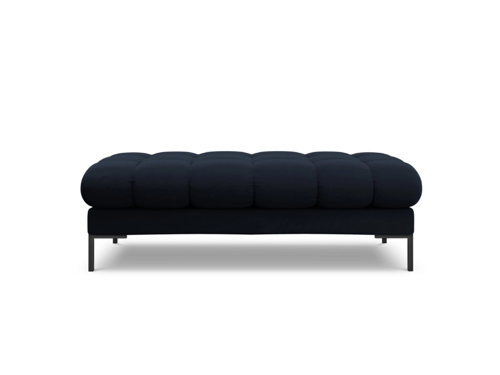 Cosmopolitan Design - Panca "Bali" 2 posti in velluto blu scuro 