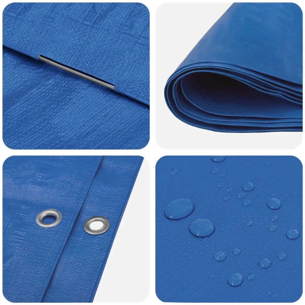 Telo con Occhielli Blu 4 x 8 m 260 gsm PE 42039519