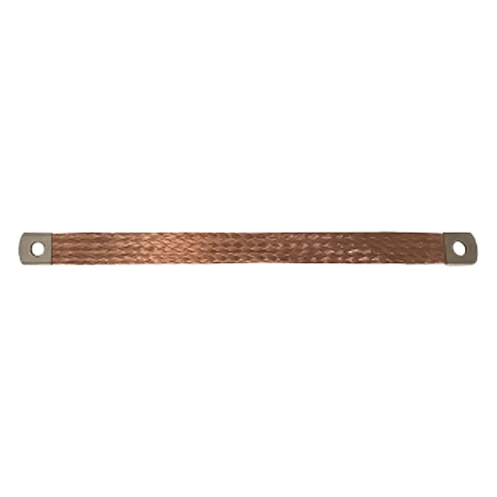TRECCIA DI MASSA RAME ROSSO mm 350  - MADE IN ITALY