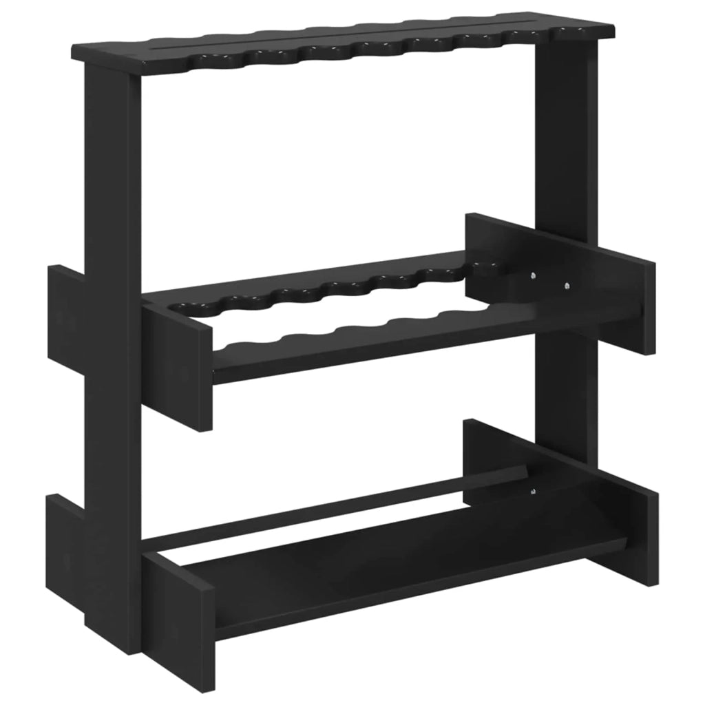 Supporto per stecche da biliardo Legno ingegnerizzato Nero 3429735