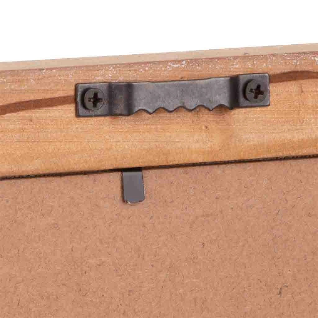 Cornice in legno e tessuto