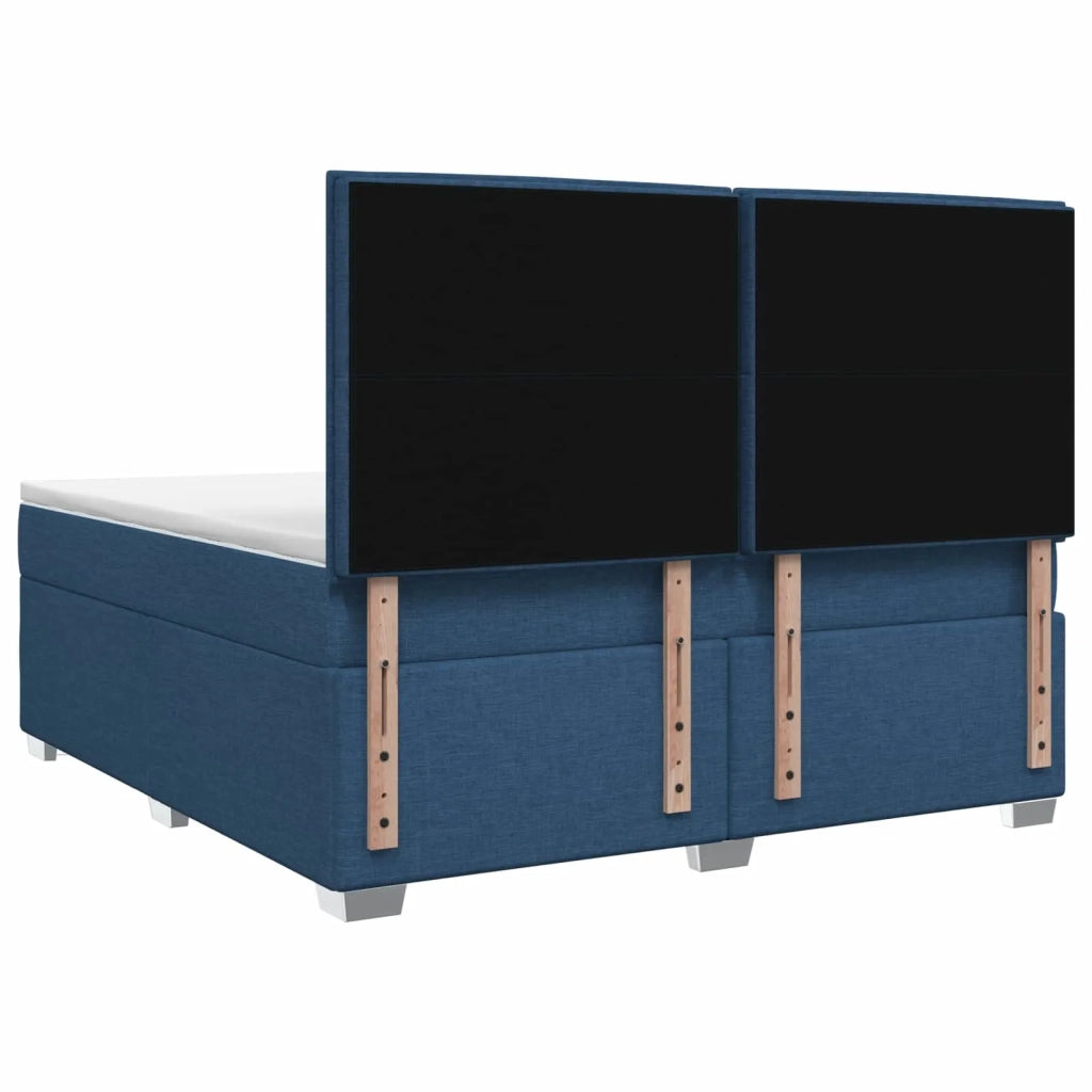 Letto box spring con materasso Blu 180 x 200 cm Tessuto 3454928