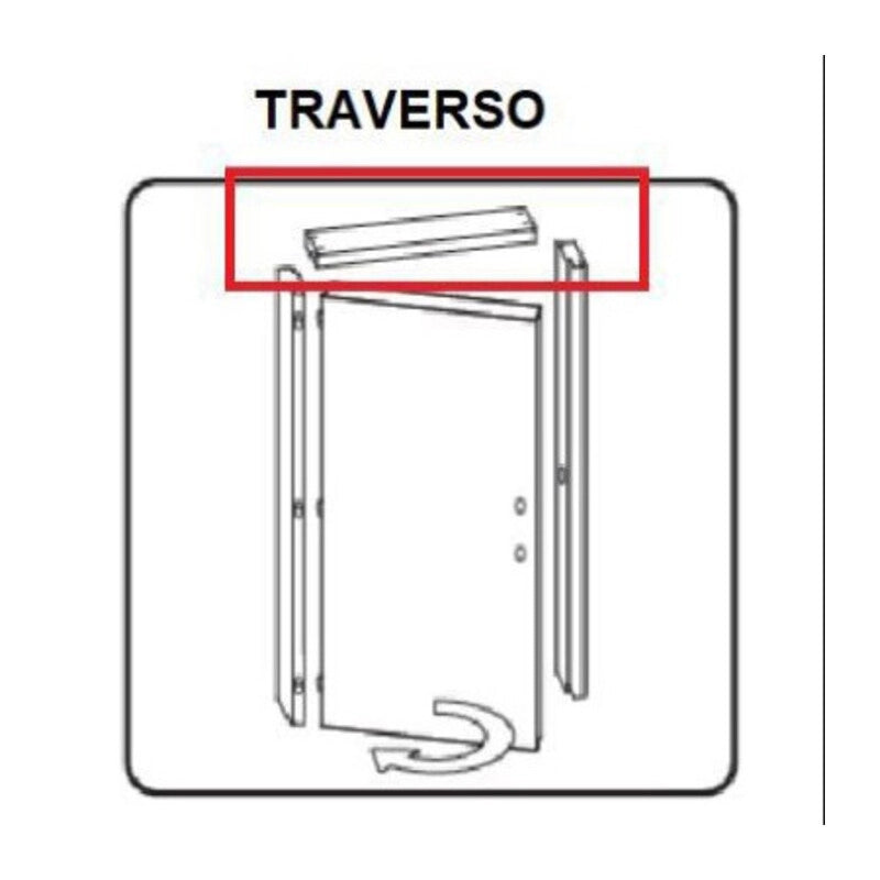 R TRAVERSO BATTENTE X PORTA MICROTEC 210X70 NOCE QUERCIA VERT.- 1,0 pz
