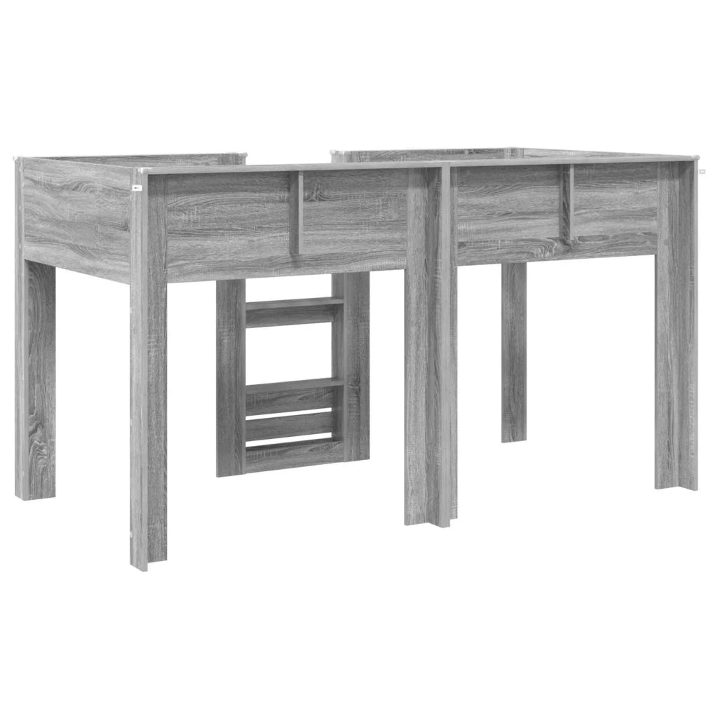 Letto a Castello per Bambini Grigio Sonoma 100 x 200 cm