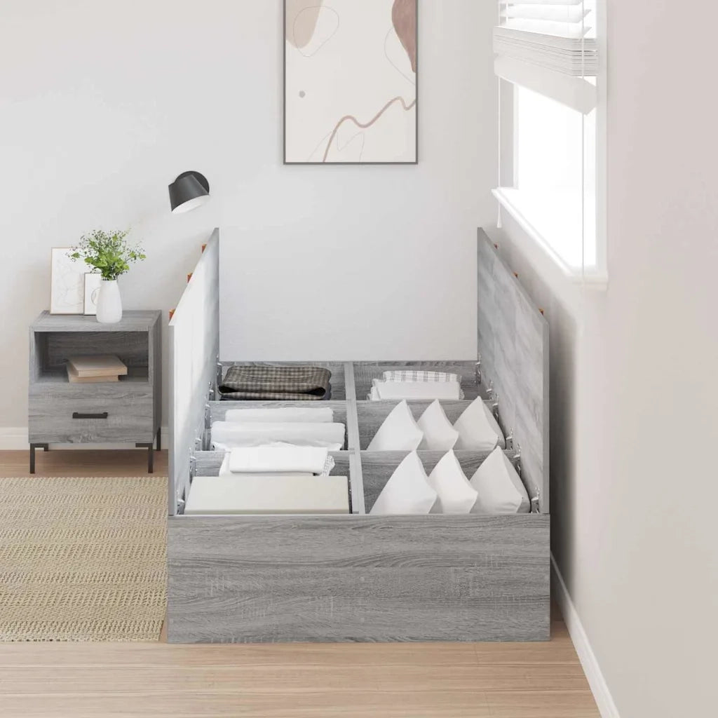 Struttura letto con contenitore Grigio Sonoma 80 x 200 cm 3335338