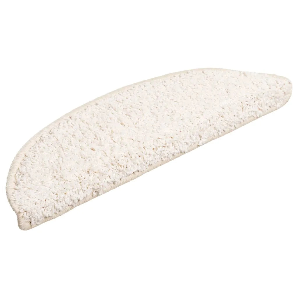 Tappetini per scale 20 pz 56x17x3 cm Bianco Semicircolari 3365843