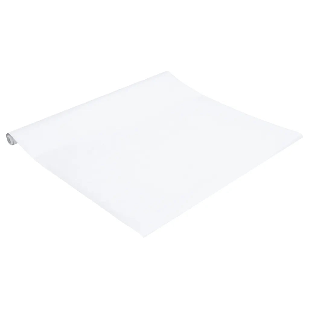Adesivi per Mobili Autoadesivi Bianco Opaco 90x500 cm in PVC CFW2166181
