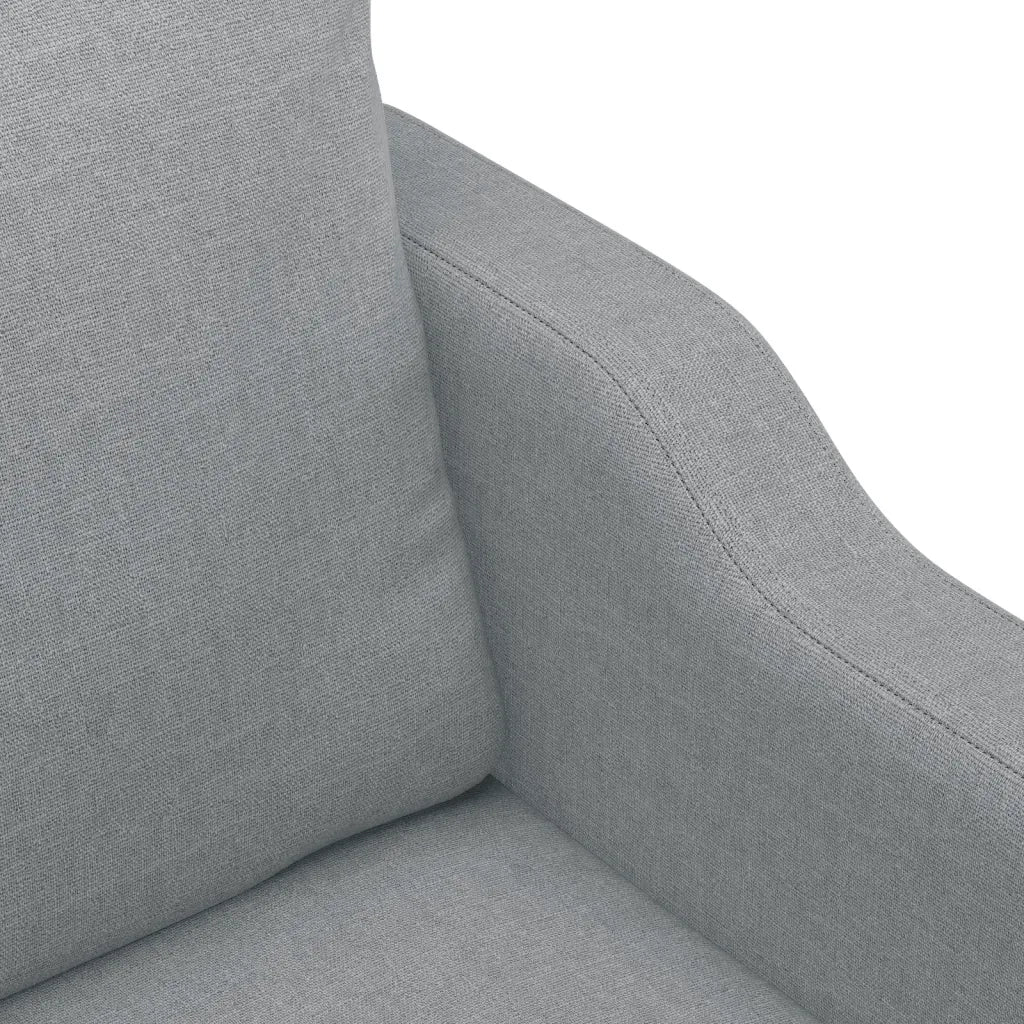 Set Divani 3 pz con Cuscini Grigio Chiaro in Tessuto 3201786