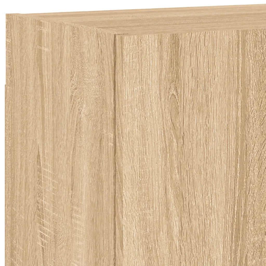 Mobili TV a Muro 4pz | Armadietto TV | Mobile Porta TV Rovere Sonoma in Legno Multistrato
