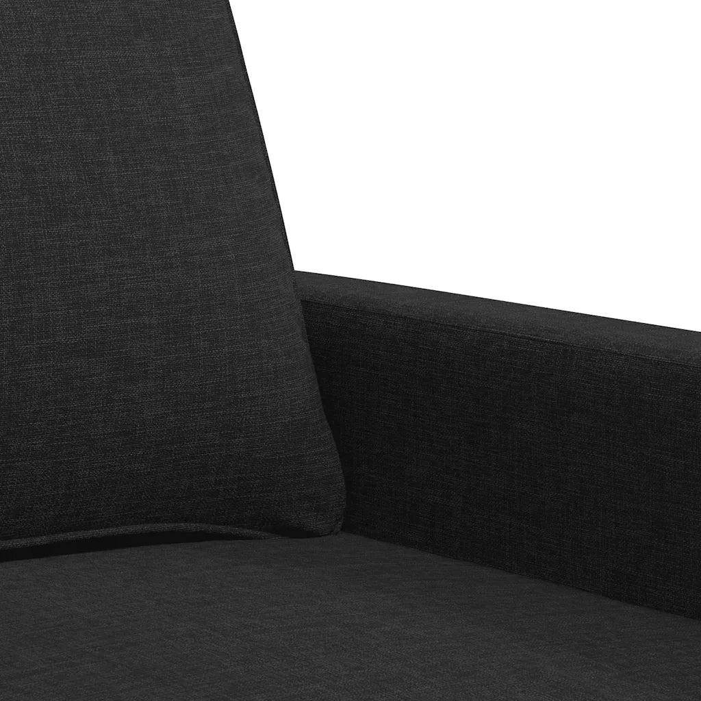 Divano a 2 Posti-Sofa 2 Posti Nero 120 cm in Tessuto 789946