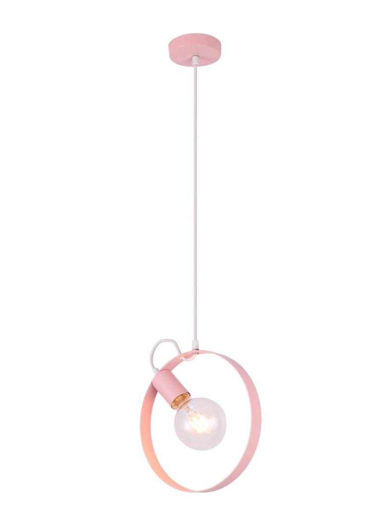Lampada a sospensione Candellux NEXO rosa E27 25cm