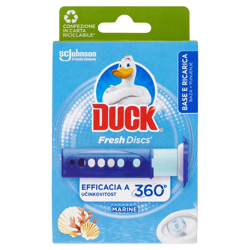 DUCK FRESH DISC WC BASE E RICARICA DA  6 PZ MARINE E LIME