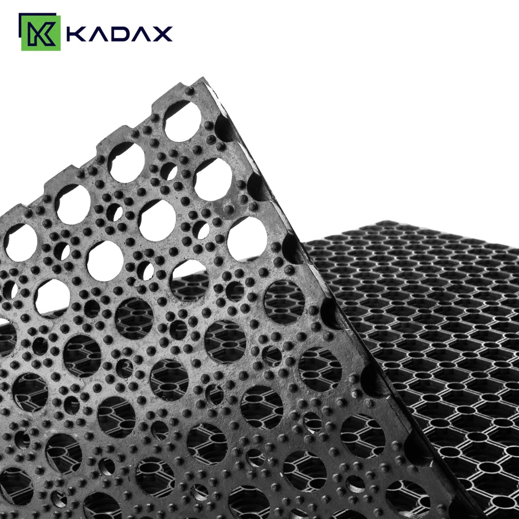 Zerbino d'ingresso KADAX, tappetino universale per scarpe, 100x50 cm, gomma