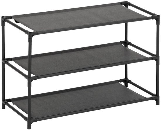 Cassetto per scarpe in plastica - 57 x 25 cm - Nero