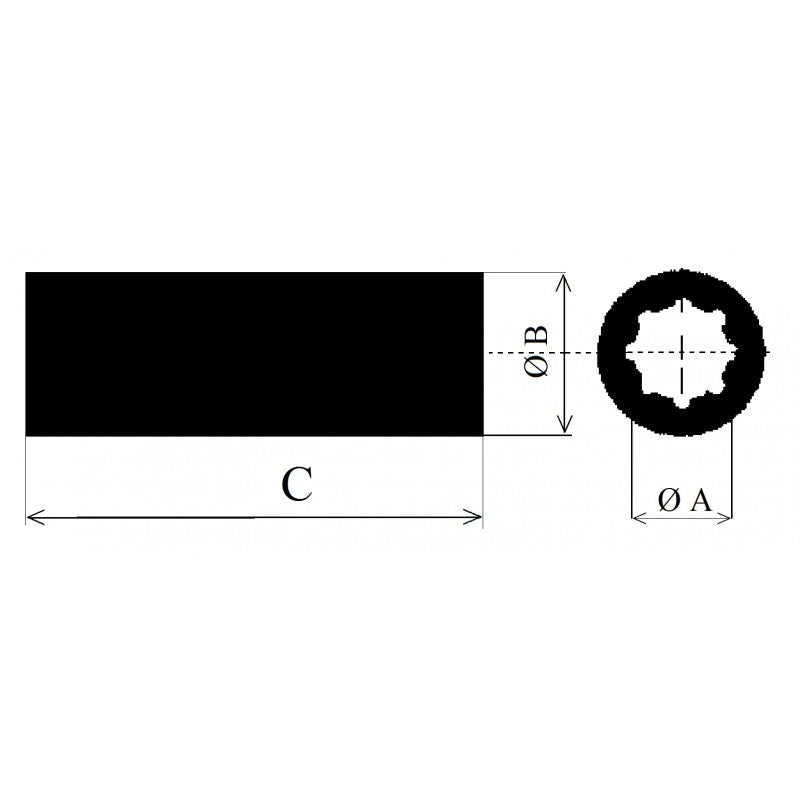 BOCCOLA SPECIALE IN OTTONE Ø MM.25 SHAFT BEARING Ø MM.35