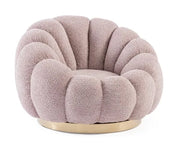 Poltrona Girevole Florel Rosa Antico