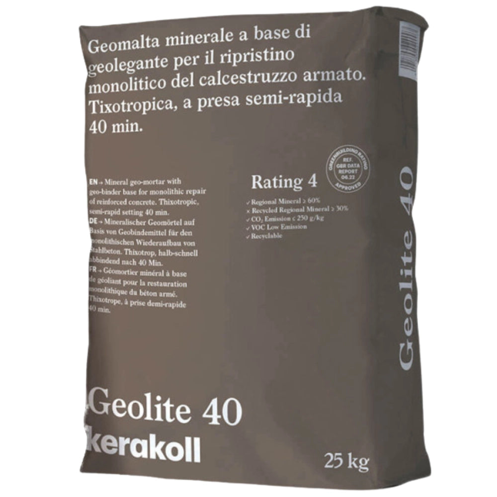 Geomalta minerale tixotropica 5 sacchi da 25 kg cazzuola punta tonda 16 cm