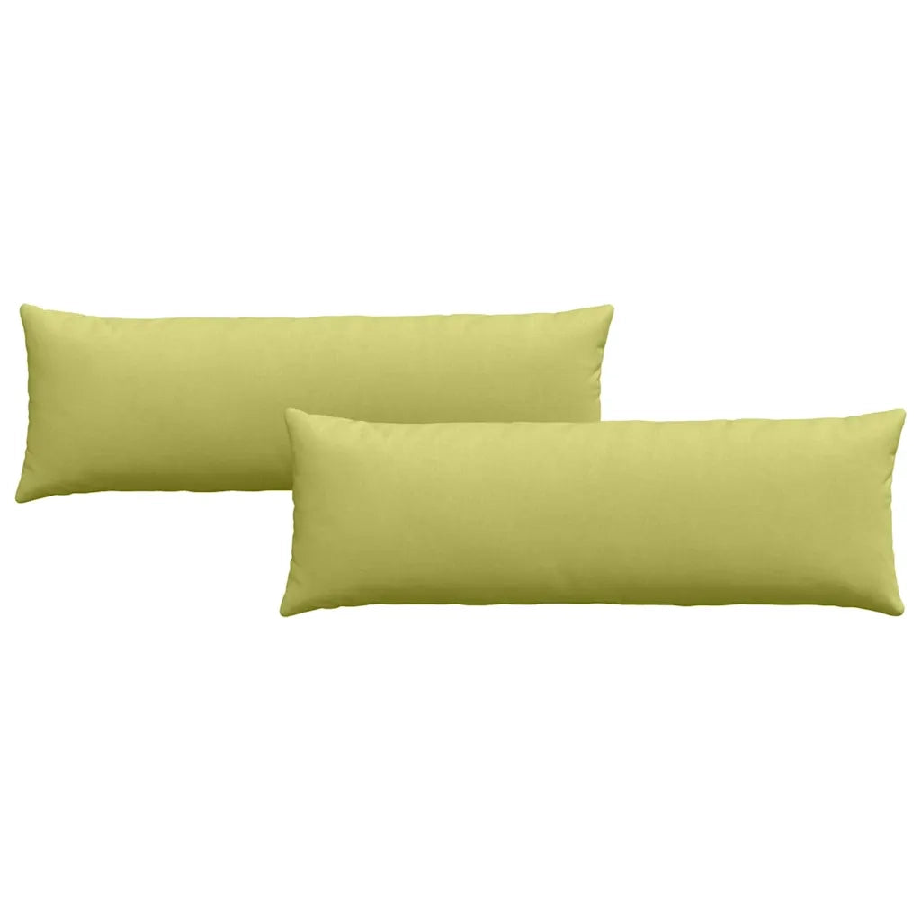 Cuscini da Divano 2 pcs Verde chiaro 120 x 40 cm Tessuto 42013792