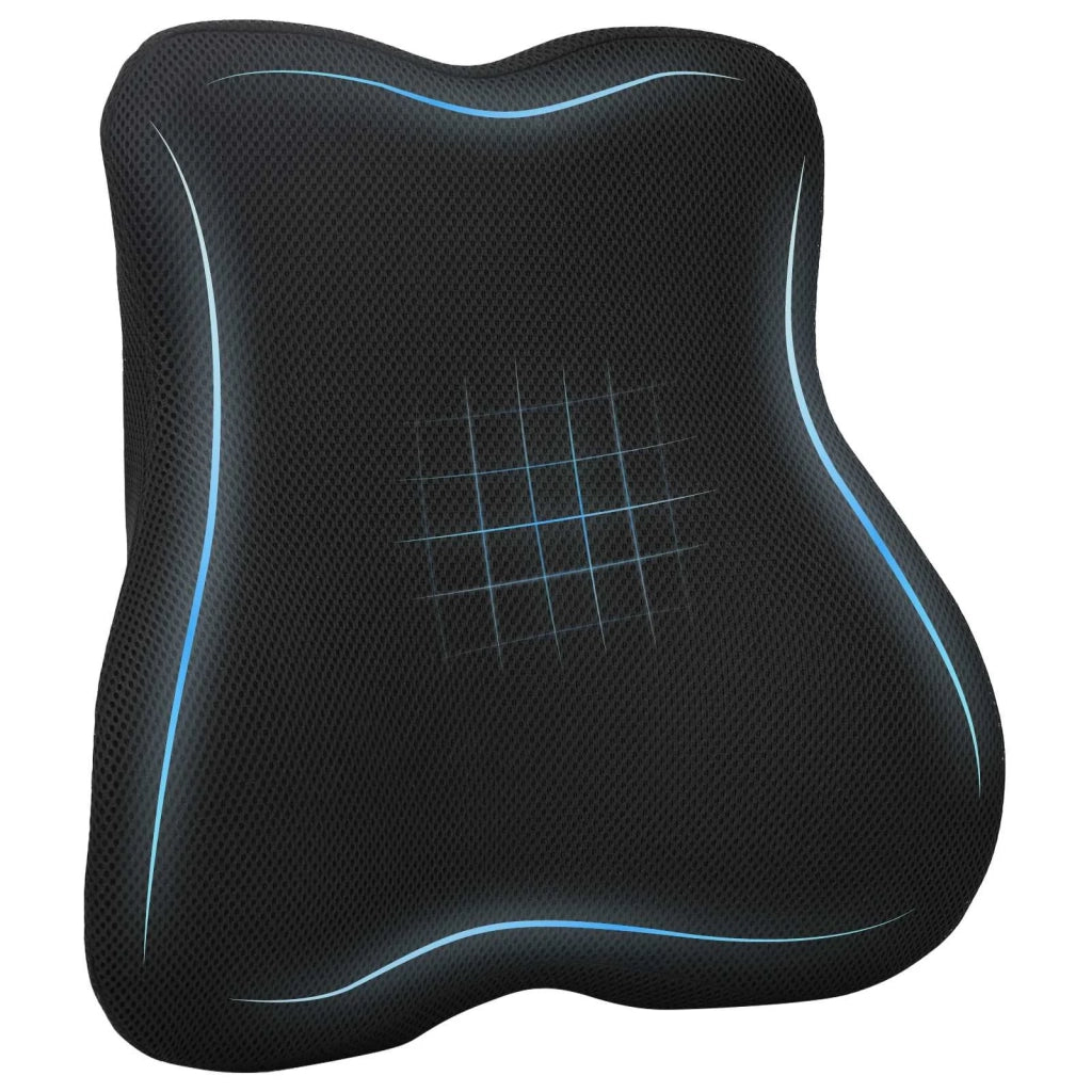 Cuscino lombare Nero Schiuma Memory 40 x 40 x 11 cm 42012708
