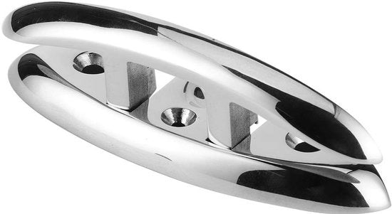 Cleat per Barche - Acciaio Inossidabile - Ripiegabile - Cleat per Molo - Meccanismo a Molla - 130 x 47 mm