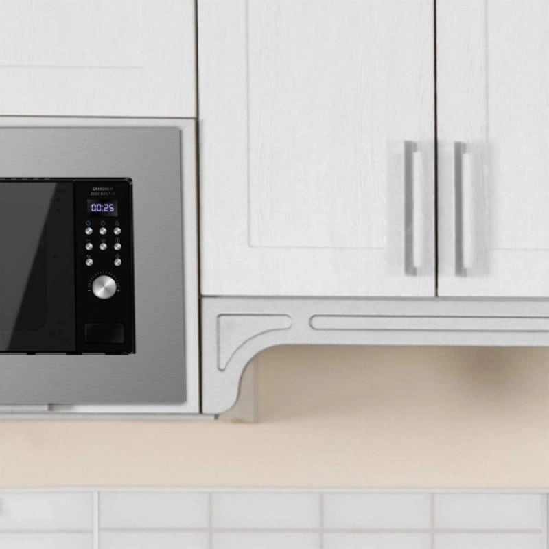 CECOTEC 01380 - Microonde da incasso GrandHeat 2000 Built-In Steel Black