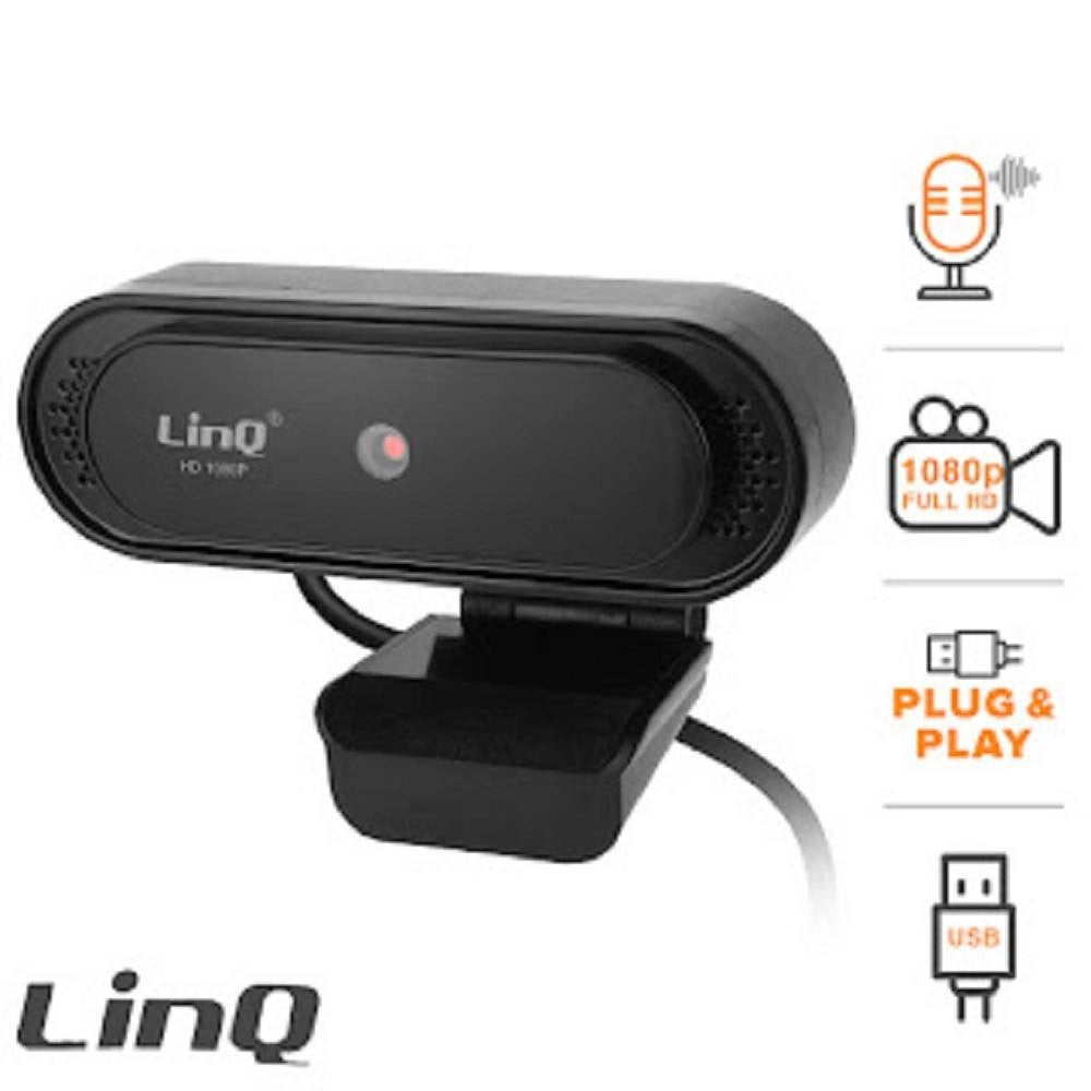Trade Shop - Webcam Usb Full Hd 1080p 30 Milioni Pixel Con Microfono Videoconferenza Hd1090 -