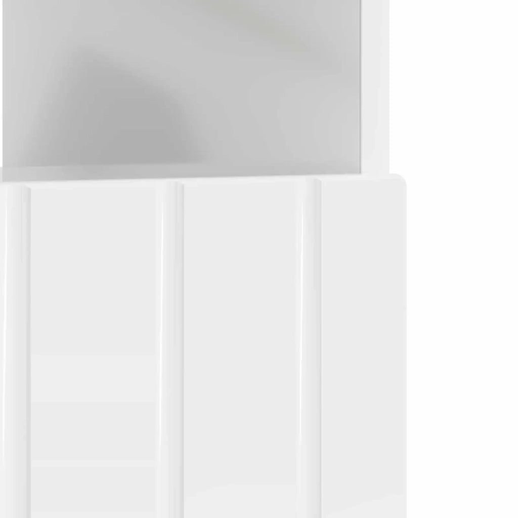 Mobile TV LED Bianco Lucido Legno ingegnerizzato 896559