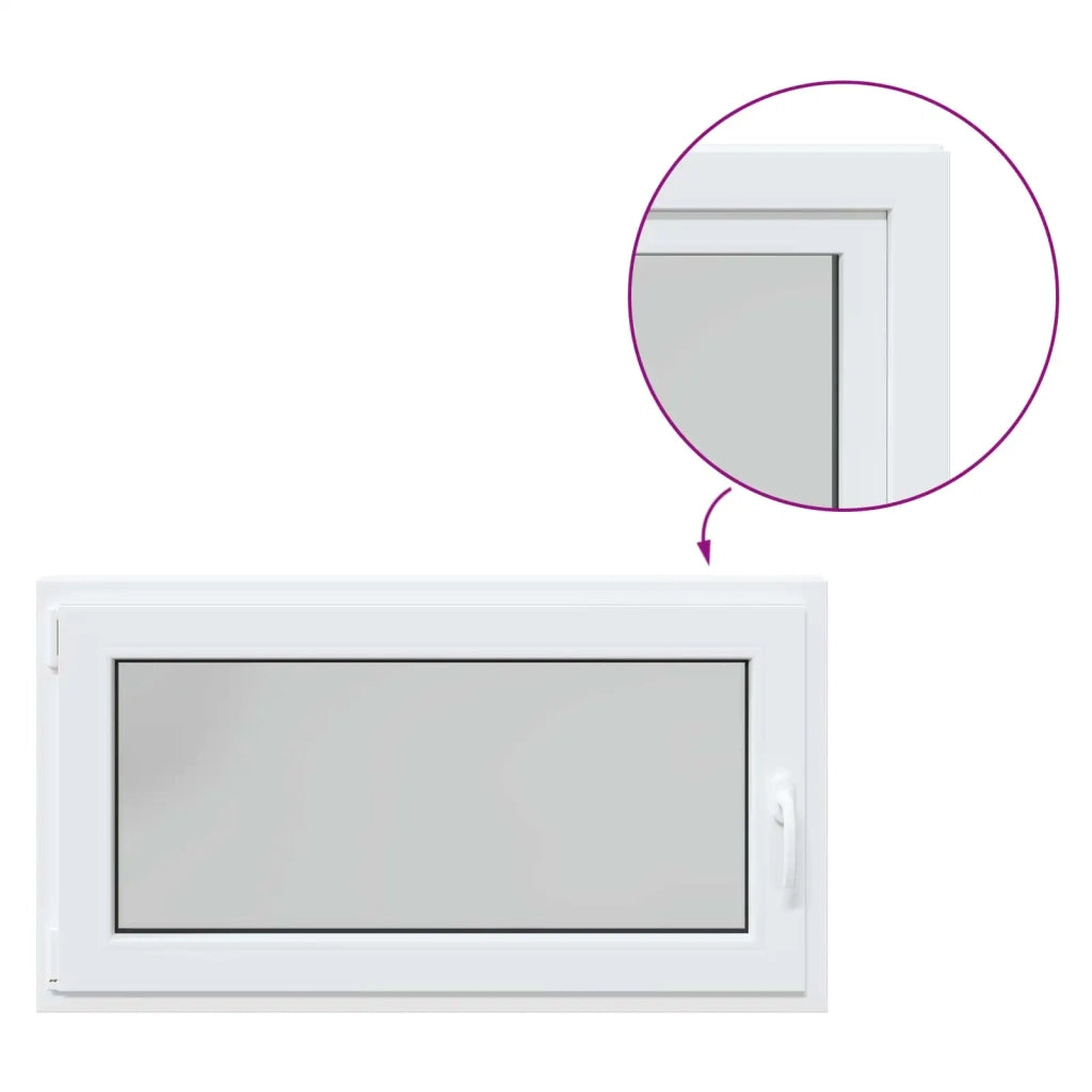 Finestra per Soffitta RISOR Bianco 110 x 60 cm PVC e Vetro 42047258