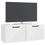 Mobile TV da Muro | Armadietto TV | Mobile Porta TV Bianco Lucido 78,5 x 31 x 30 cm