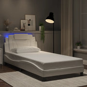 Giroletto Viana con LED senza Materasso Bianco 100x203 cm