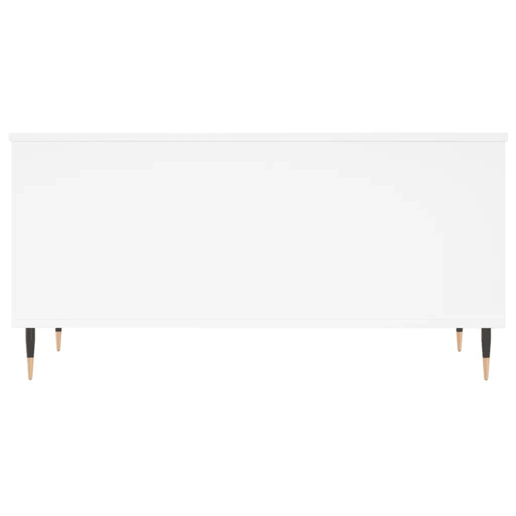 Tavolino da Salotto Bianco 90x44,5x45 cm in Legno Multistrato 830964