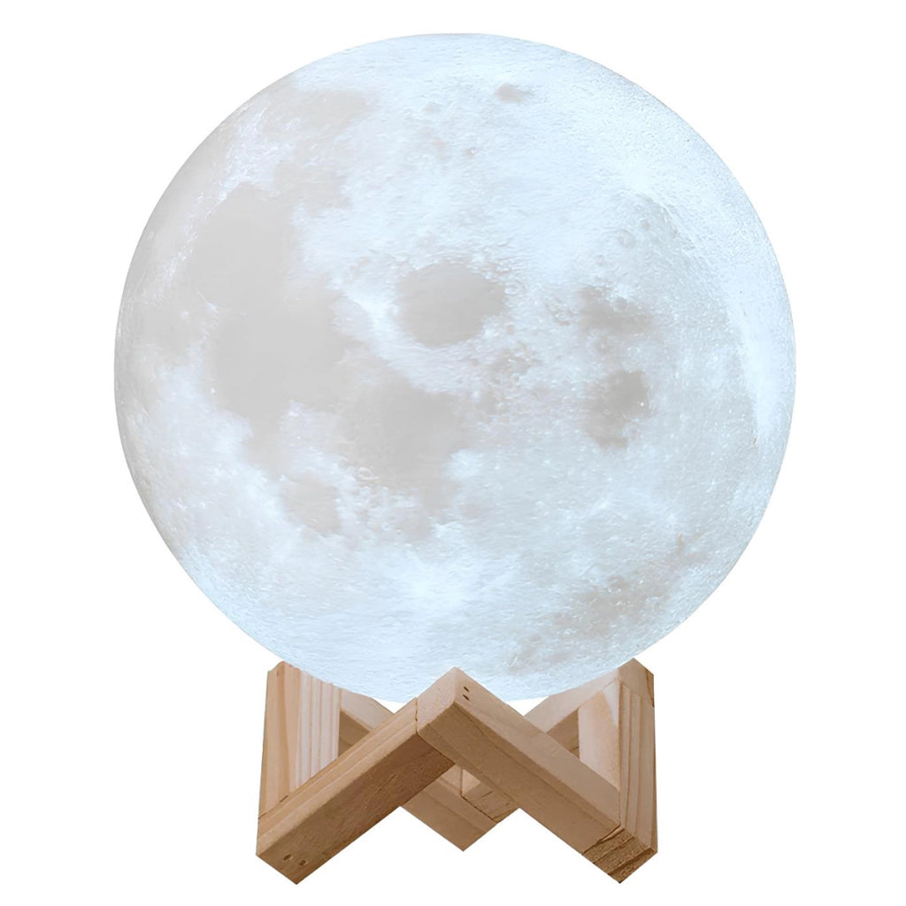 Luce notturna per bambini modello Viaggio sulla Luna Bianco / Blu TechKidz