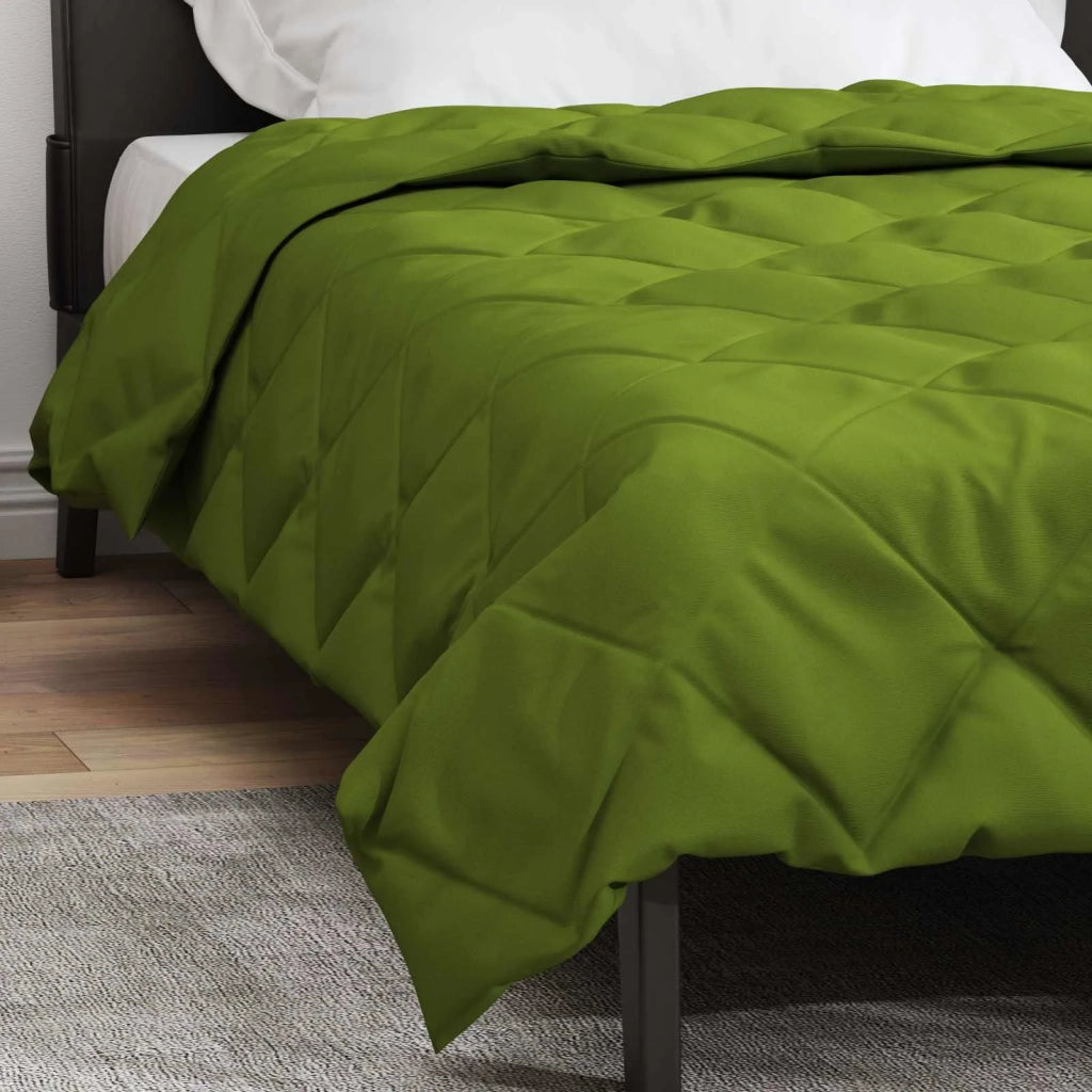 Piumone Completo Annuale Verde 140 x 200 cm Microfibra 42025549