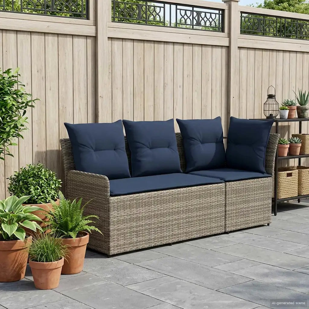 Divano con braccioli da giardino con divano angolare 2 Pezzo 42025374