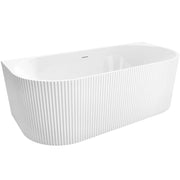 Vasca Bagno A Parete Veneta 170cm Copritappo bianco